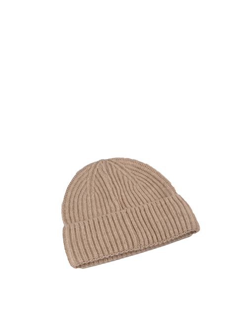 Cappello con logo in lana e cashmere beige Mc2 Saint Barth | MOSS00045G BLEND WS 11 BEIGE